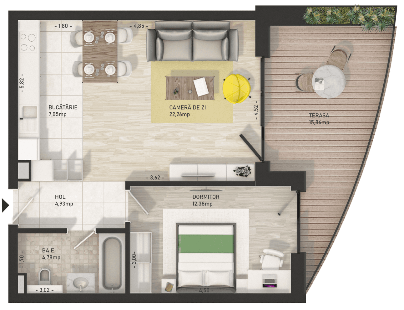 Apartament cu 2 camere Cluj Napoca