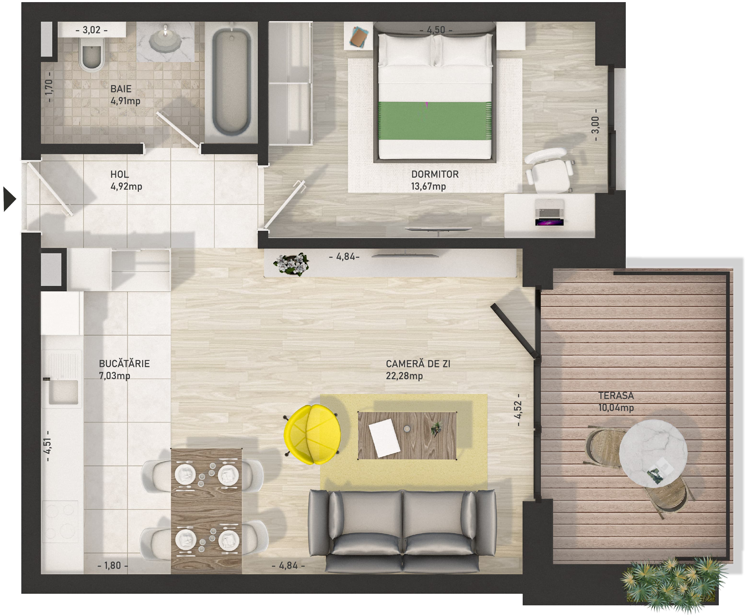 Apartament cu 2 camere Cluj Napoca