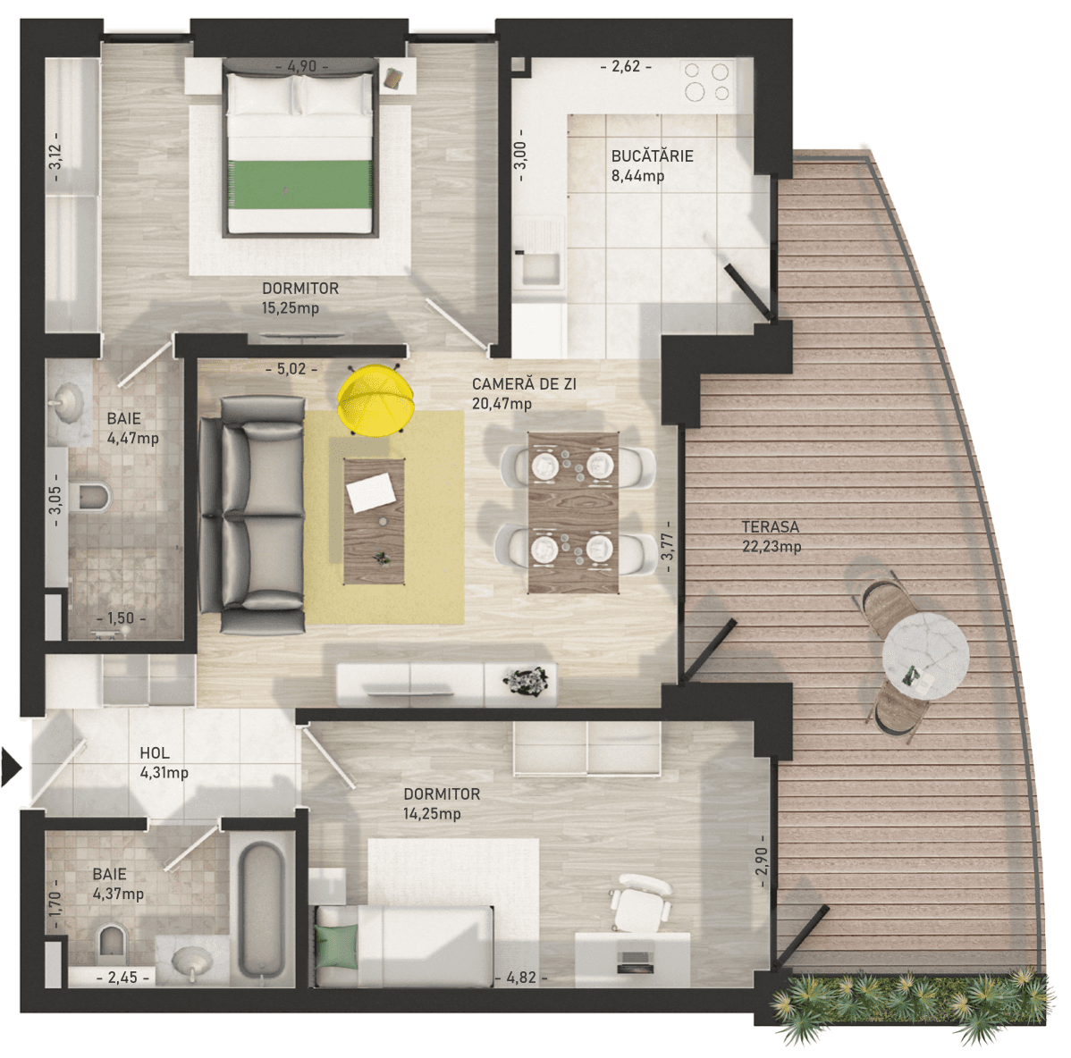 Apartament cu 3 camere Cluj Napoca