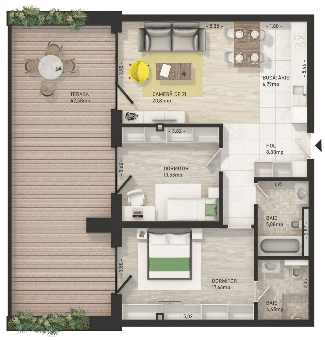 Apartament cu 3 camere Cluj Napoca