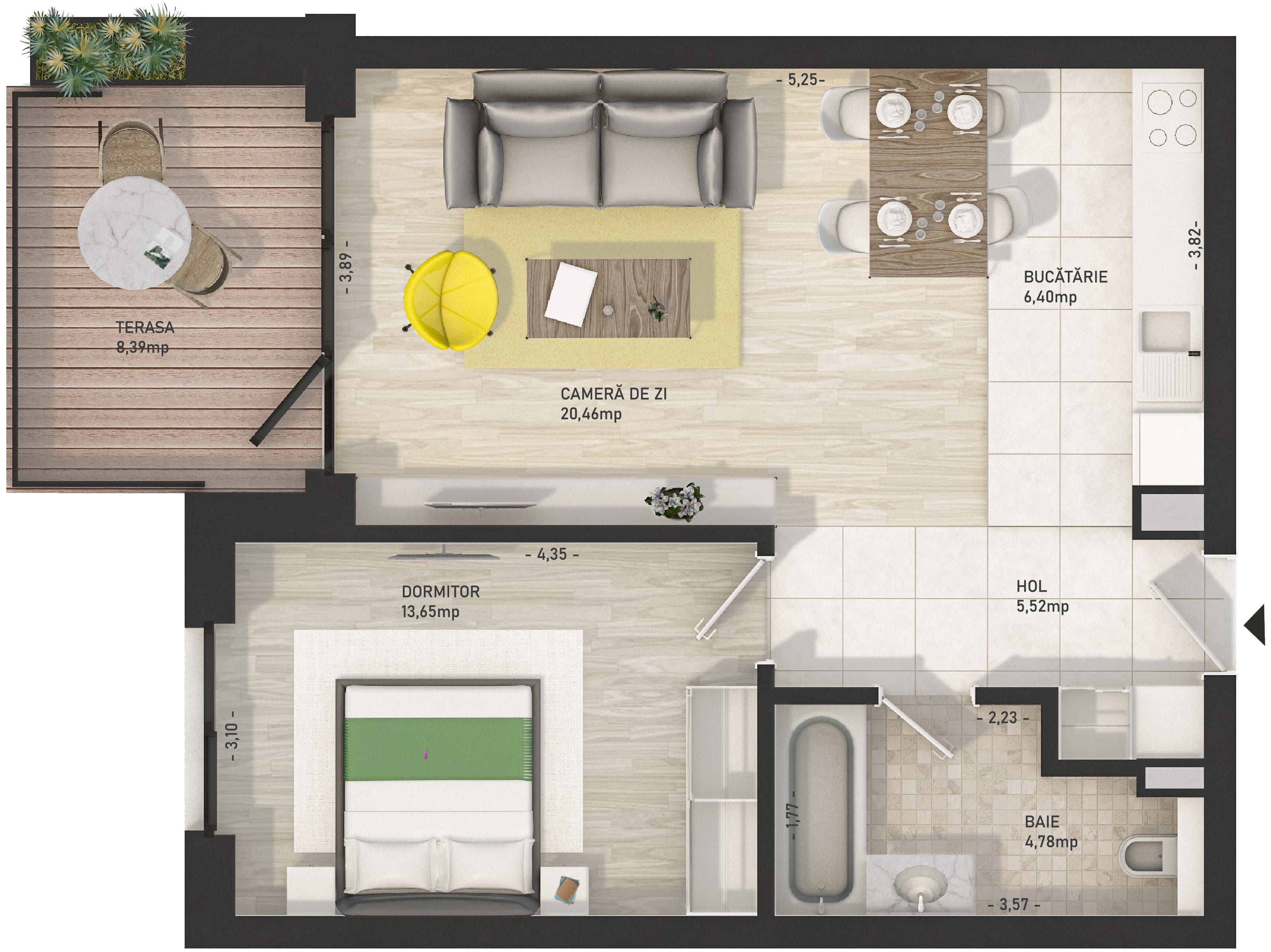 Apartament cu 2 camere Cluj Napoca
